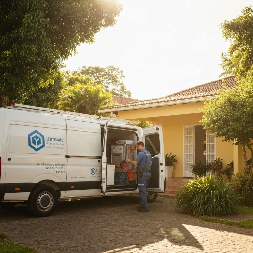 Van de atendimento em domicílio da empresa